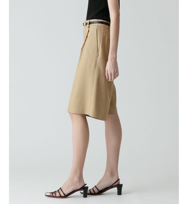 allureville「リオペルリネンライクスラブハーフパンツ」|その他|