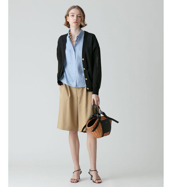 allureville「リオペルリネンライクスラブハーフパンツ」|その他|