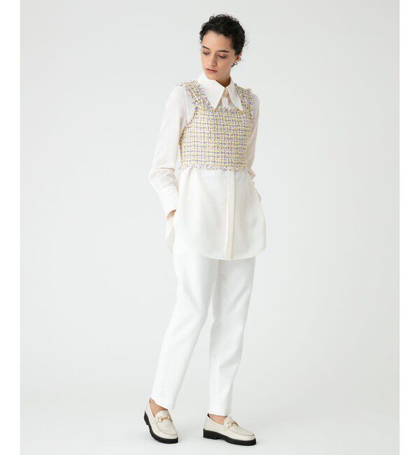 LOULOU WILLOUGHBY「【LOULOU WILLOUGHBY】ドビーストレッチテーパードパンツ」|その他|