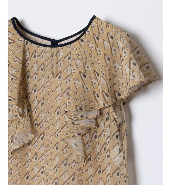 allureville「バイヤスチドリプリントフレアスリーブブラウス」|その他|