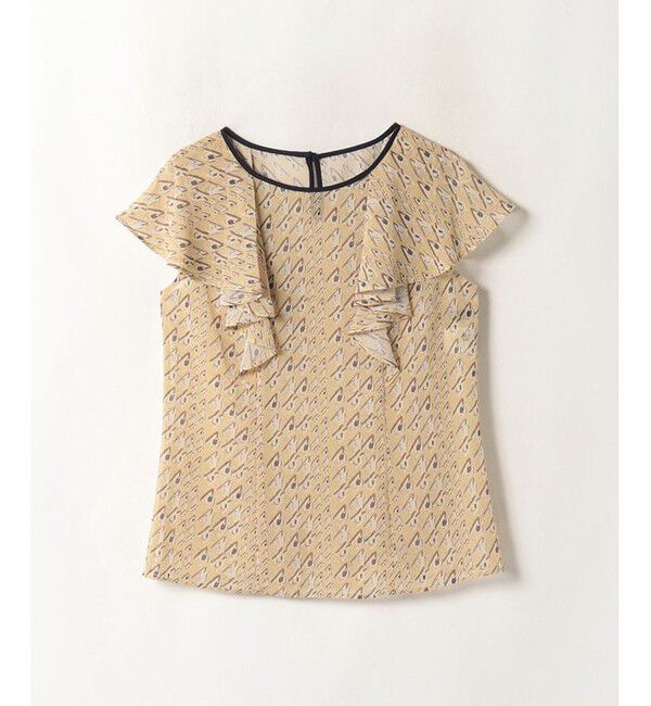 allureville「バイヤスチドリプリントフレアスリーブブラウス」|その他|