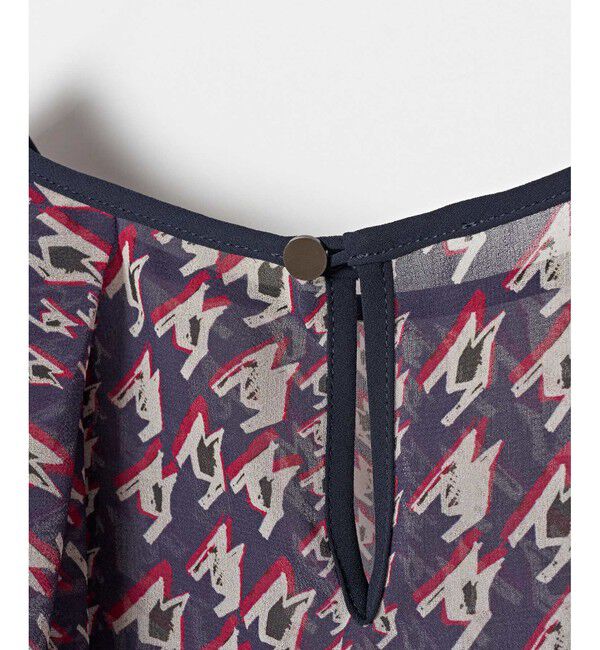 allureville「バイヤスチドリプリントフレアスリーブブラウス」|その他|