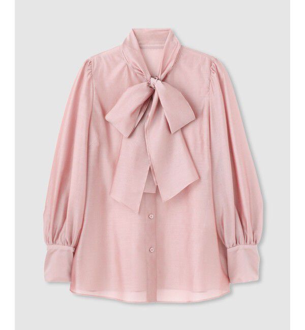 allureville「オーガンザボウブラウス」|シャツ・ブラウス|ピンク