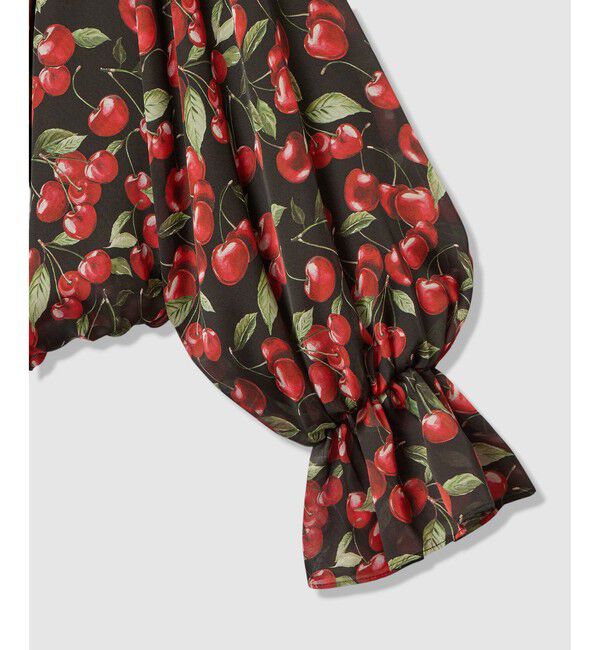 LOULOU WILLOUGHBY「【LOULOU WILLOUGHBY】LISAチェリープリントオフショルブラウス」|シャツ・ブラウス|