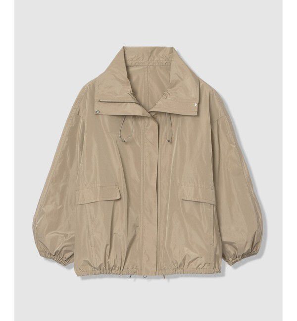 allureville「【ATELIER Line】メモリータフタスタンドカラーブルゾン」|ブルゾン・スタジャン|ベージュ