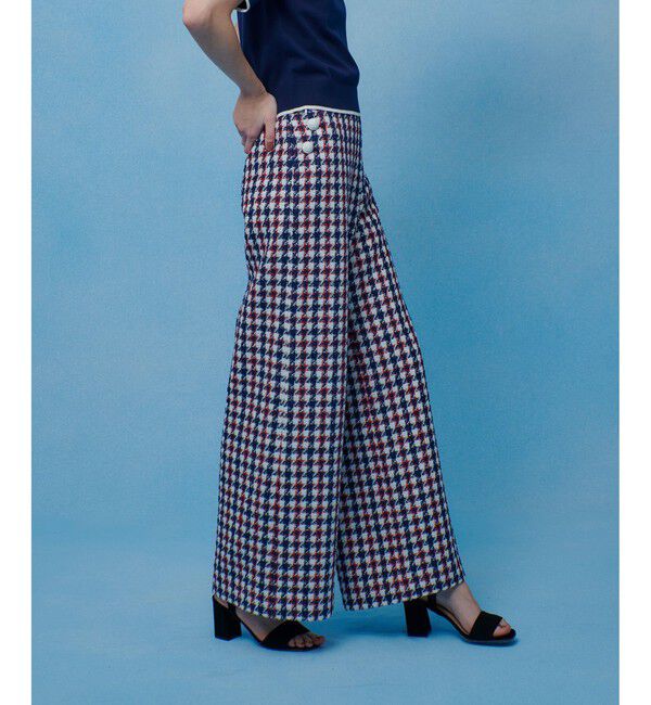 LOULOU WILLOUGHBY「【LOULOU WILLOUGHBY】トリコロールツイードマリンパンツ」|チノ|