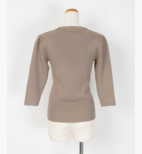 ur's「【星玲奈さんコラボアイテム】クルーネックパフスリーブニット」|ニット・セーター|