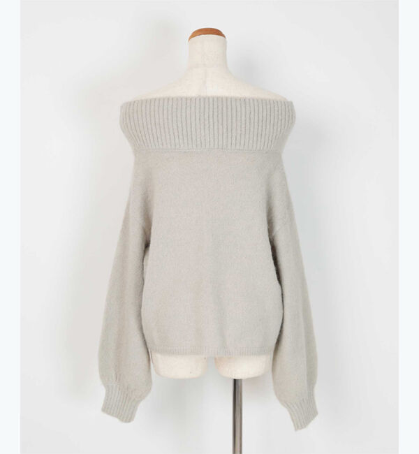 ur's「【星玲奈さんコラボアイテム】ウールブレンドオフショルダーニット」|ニット・セーター|