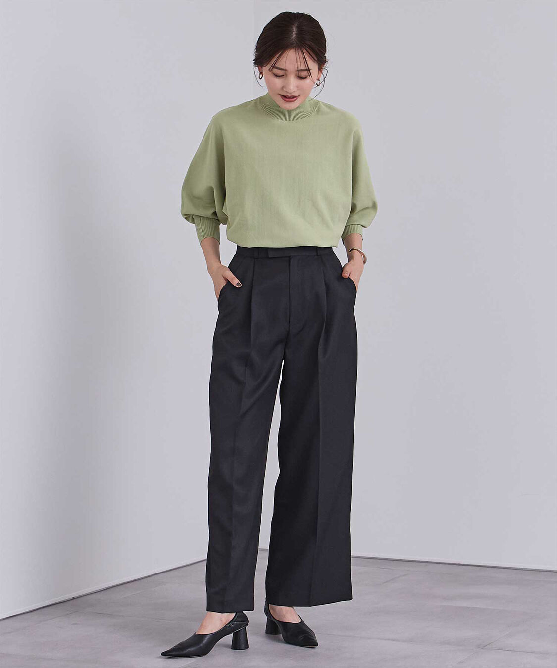 ur's「スポンディッシュハイネックドルマンスリーブニット」|ニット・セーター|