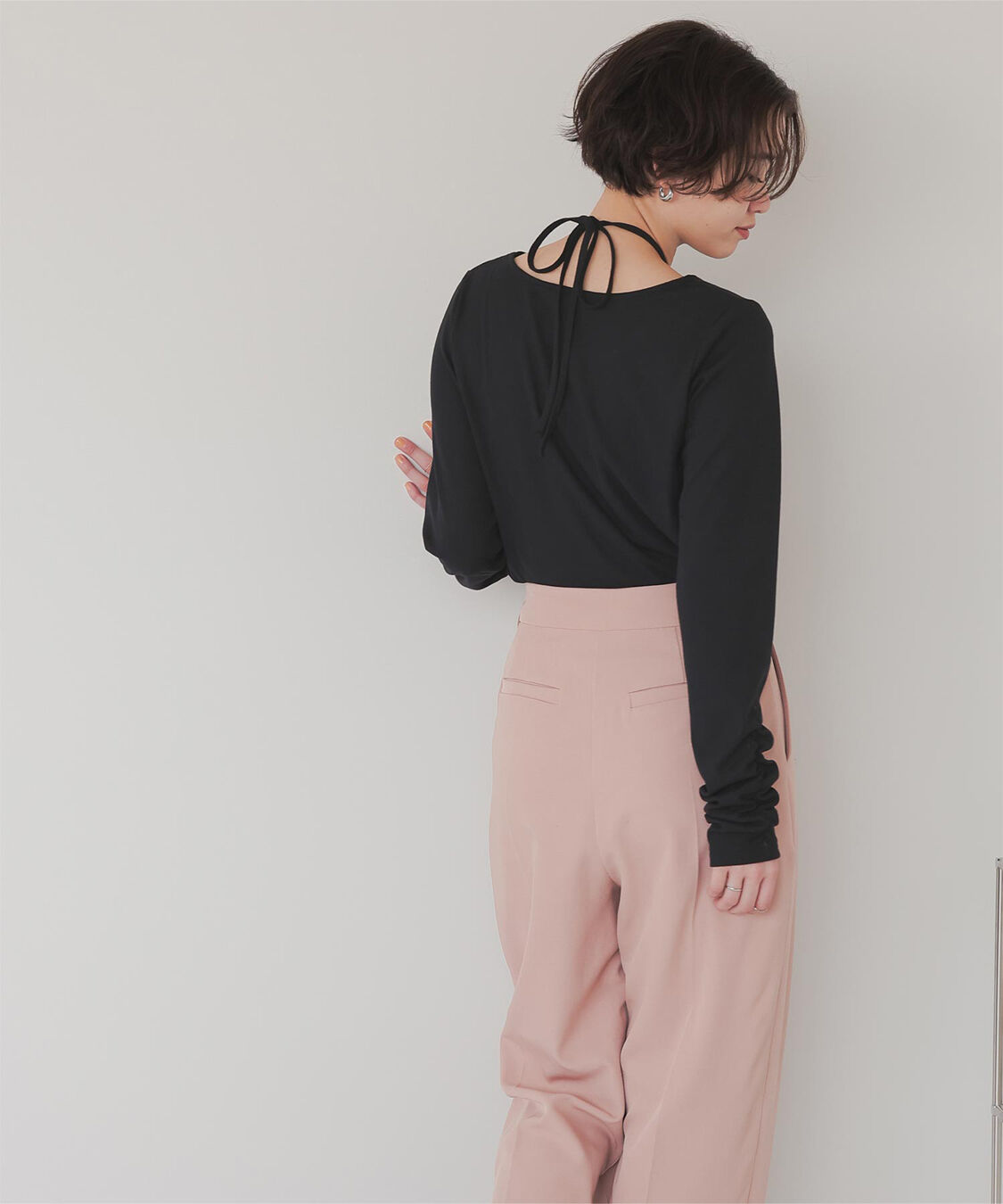 titivate「チョーカーデザインリブトップス」|Tシャツ・カットソー|