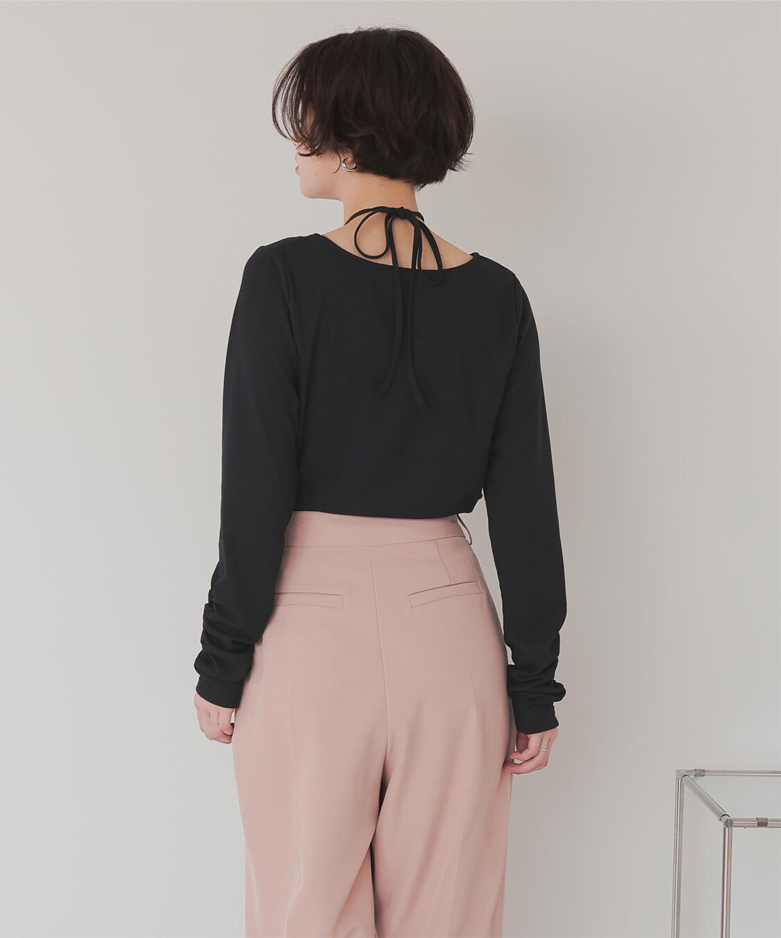 titivate「チョーカーデザインリブトップス」|Tシャツ・カットソー|