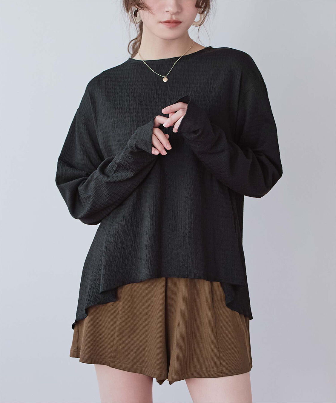 SEA DRESS「4点ｾｯﾄ/ﾍﾑﾗｲﾝﾗｯｼｭｶﾞｰﾄﾞ&times;ﾋﾞｷﾆ/水着」|ビキニ|ブラウン