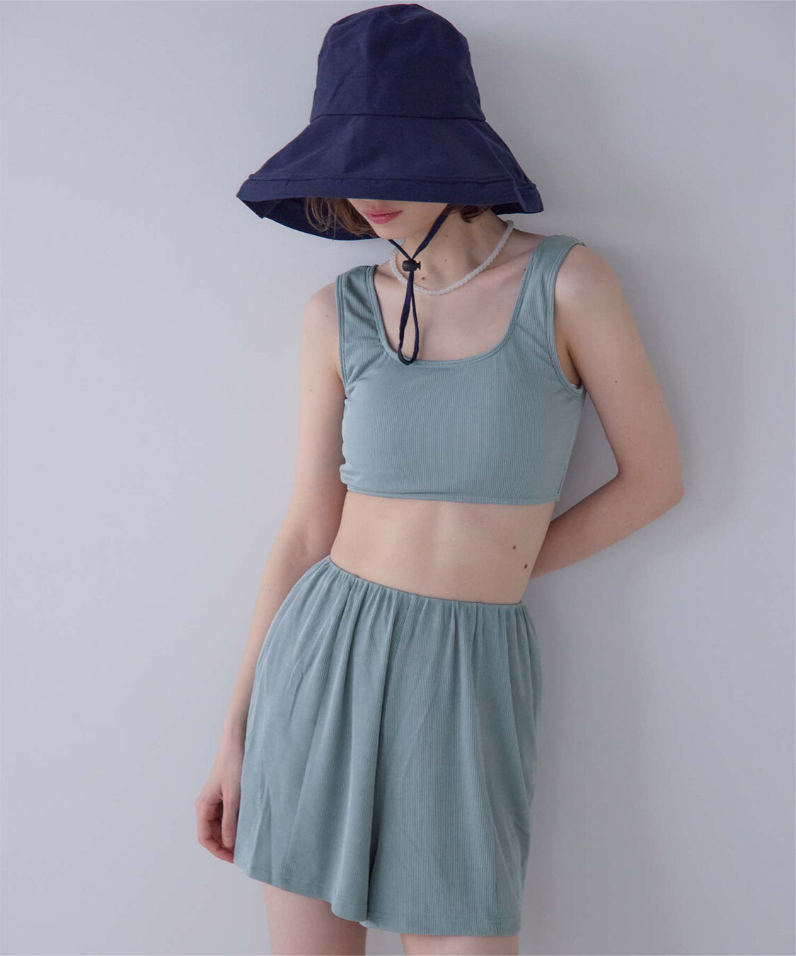 SEA DRESS「4点ｾｯﾄ/ﾍﾑﾗｲﾝﾗｯｼｭｶﾞｰﾄﾞ&times;ﾋﾞｷﾆ/水着」|ビキニ|