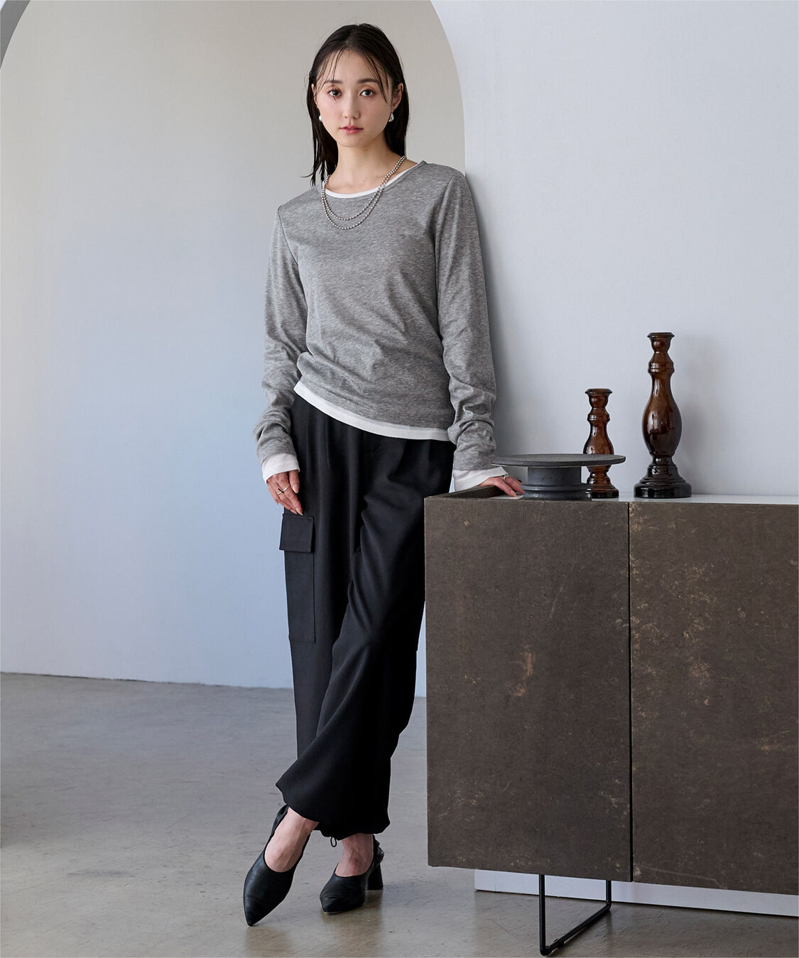 ur's「レイヤードトップスセット」|Tシャツ・カットソー|