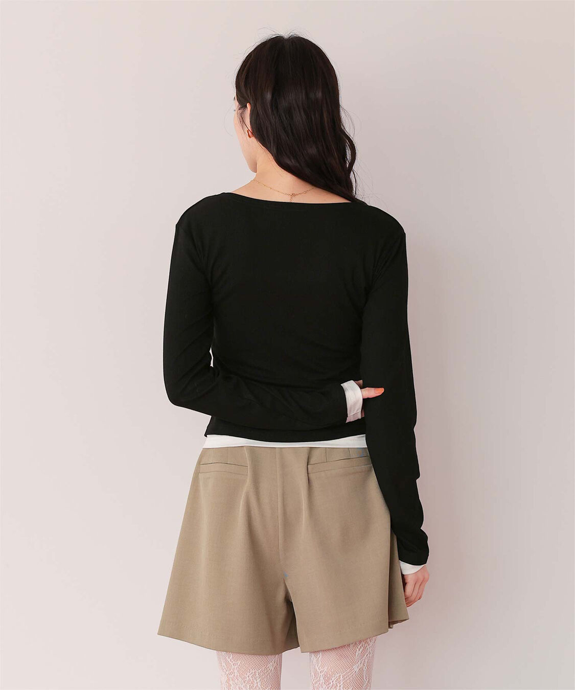 titivate「レイヤード風リブカットソートップス」|Tシャツ・カットソー|