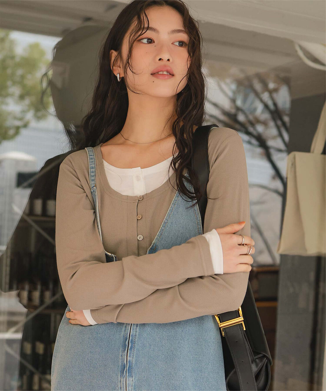 titivate「レイヤード風リブカットソートップス」|Tシャツ・カットソー|