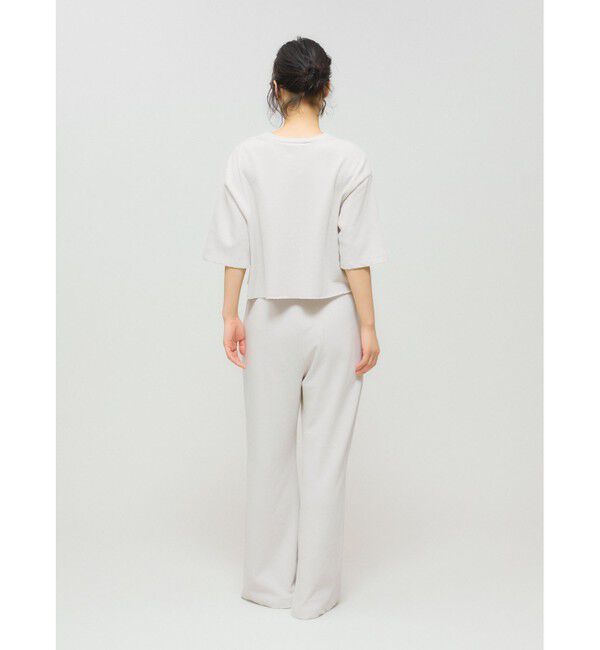 MIDIUMISOLID「MIDIUMISOLID for Ladies スウェットショートプルオーバー」|Tシャツ・カットソー|