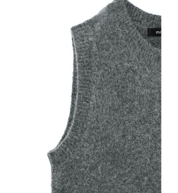 mizuiro ind「mizuiro ind ブークレクルーネックベスト」|ベスト・ジレ|