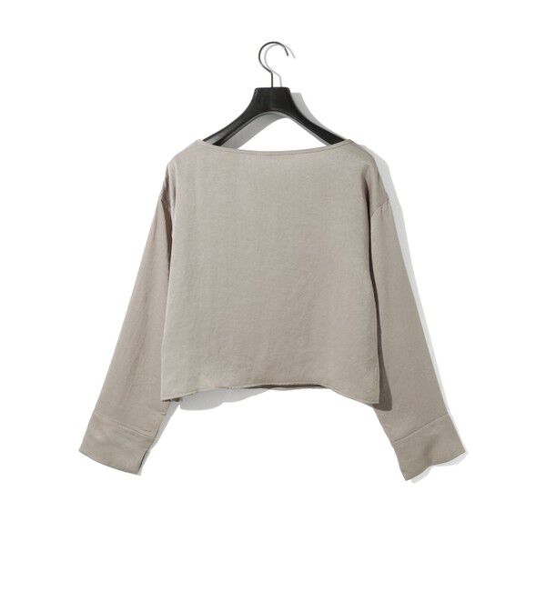 MIDIUMISOLID「MIDIUMISOLID for Ladies サテンプルオーバー」|Tシャツ・カットソー|