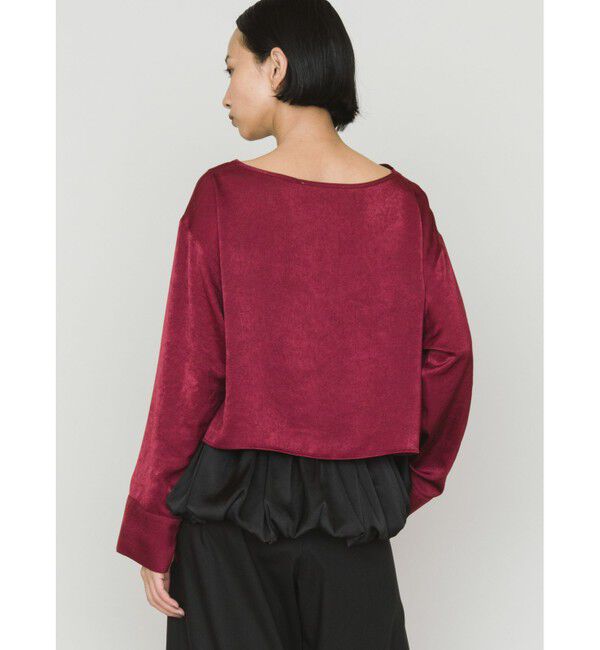 MIDIUMISOLID「MIDIUMISOLID for Ladies サテンプルオーバー」|Tシャツ・カットソー|