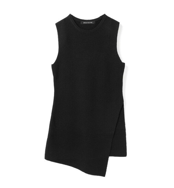 mizuiro ind「mizuiro ind サイドスリットリブベスト」|ベスト・ジレ|