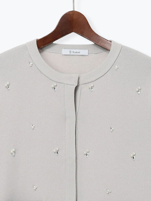 Te chichi「パールビジューニットライトジャケット《2026 spring catalog item》」|カーディガン|