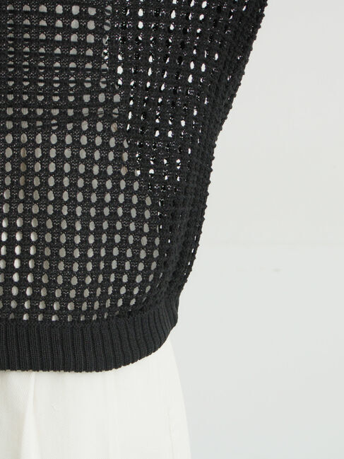 Samansa Mos2「前後2WAY裾ドロストニット」|カーディガン|