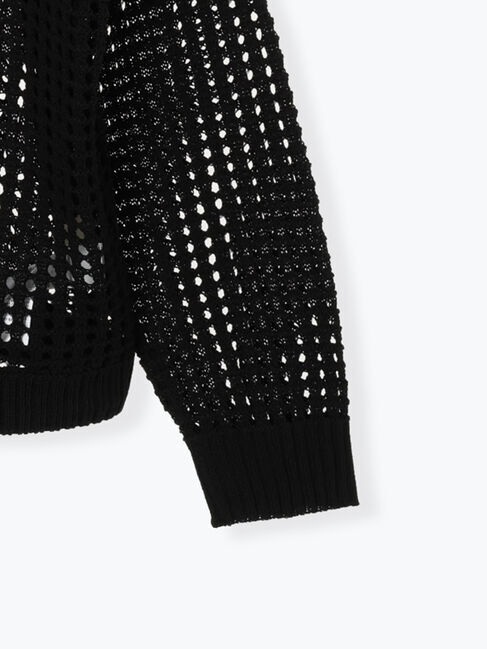 Samansa Mos2「前後2WAY裾ドロストニット」|カーディガン|