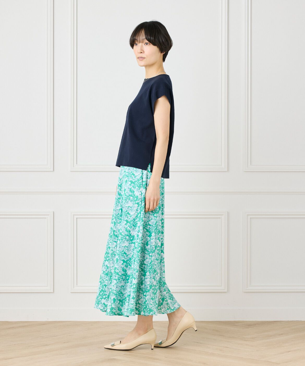 7-IDconcept.「《大きいサイズ》ノースリーブニットプルオーバー」|ニット・セーター|