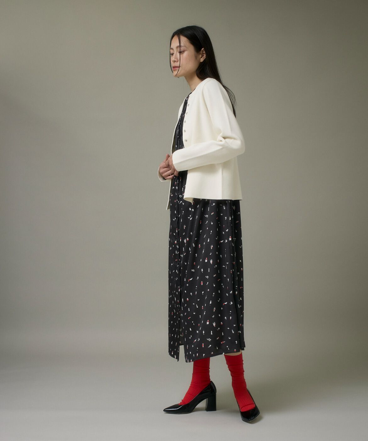 DAY by DAY it&rsquo;s international「ドットボタンニットカーディガン」|カーディガン|