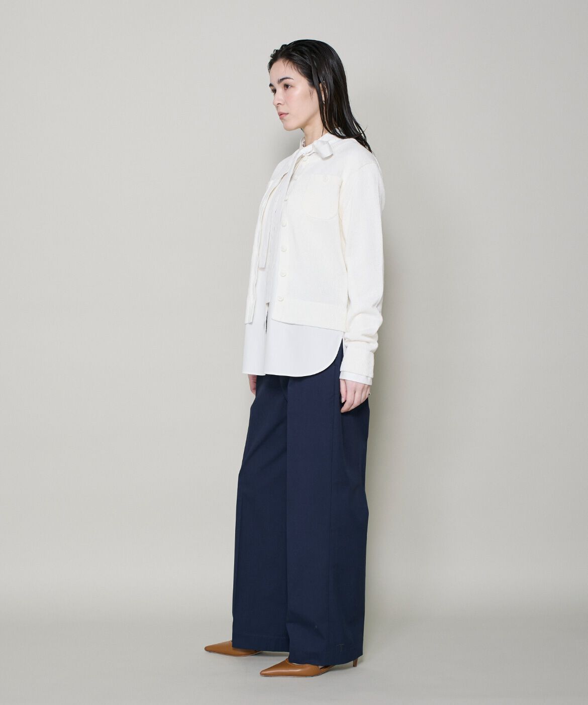 DAY by DAY it&rsquo;s international「和紙ウールクルーネックカーディガン」|カーディガン|