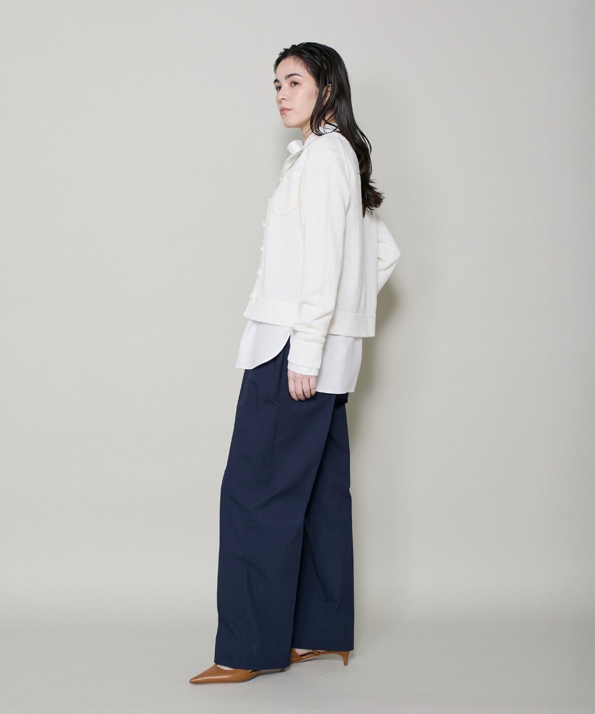 DAY by DAY it&rsquo;s international「和紙ウールクルーネックカーディガン」|カーディガン|