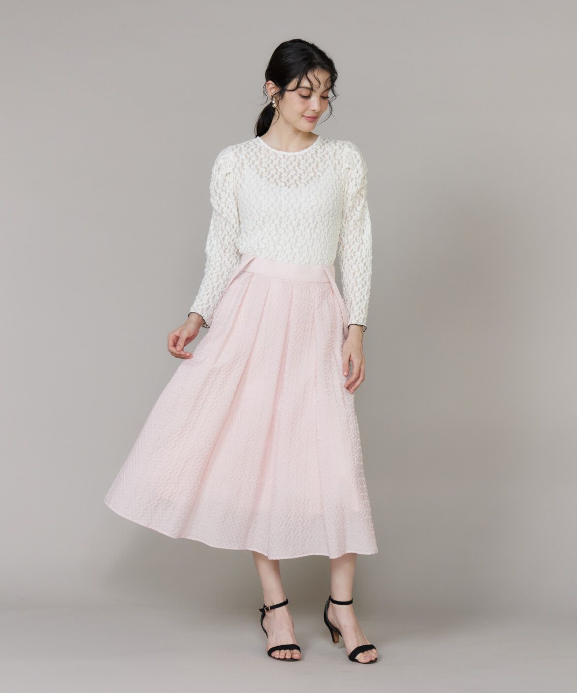 Maglie le cassetto「配色レースカットソー」|Tシャツ・カットソー|