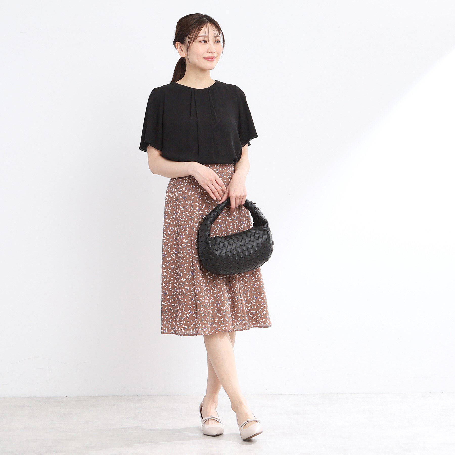 Reflect「【UVカット／接触冷感／マシンウォッシュ可能】タックデザインブラウス」|シャツ・ブラウス|