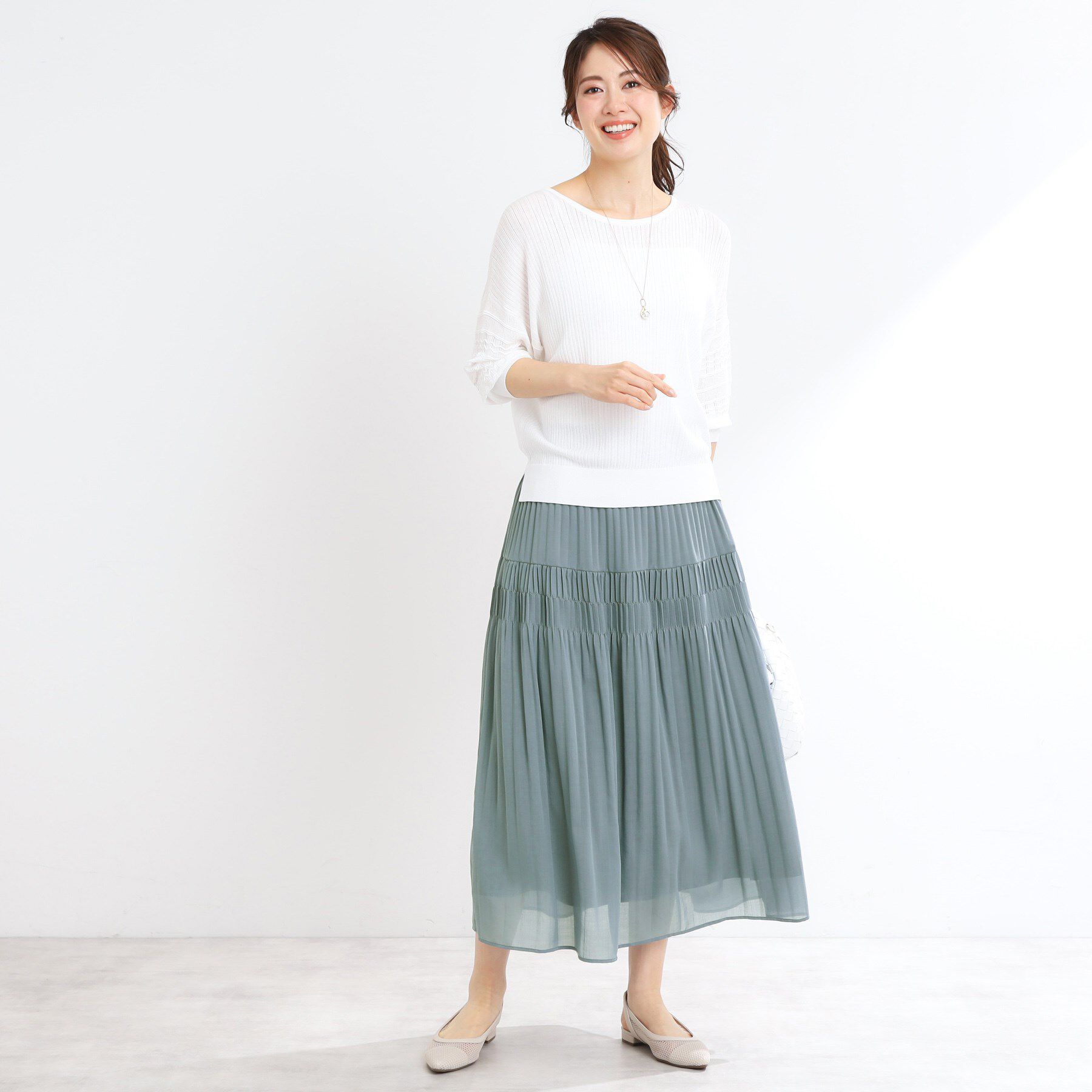 Reflect「【マシンウォッシュ可】プリーツティアードスカート」|スカート|