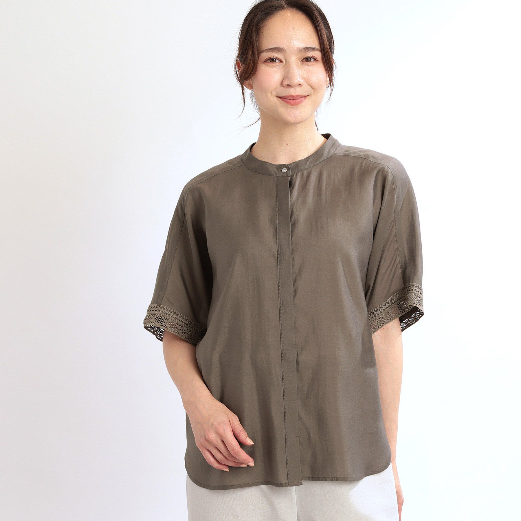 Reflect「【夏SALE／E‐QUALITY／手洗い可】オフボディドルマンブラウス」|シャツ・ブラウス|