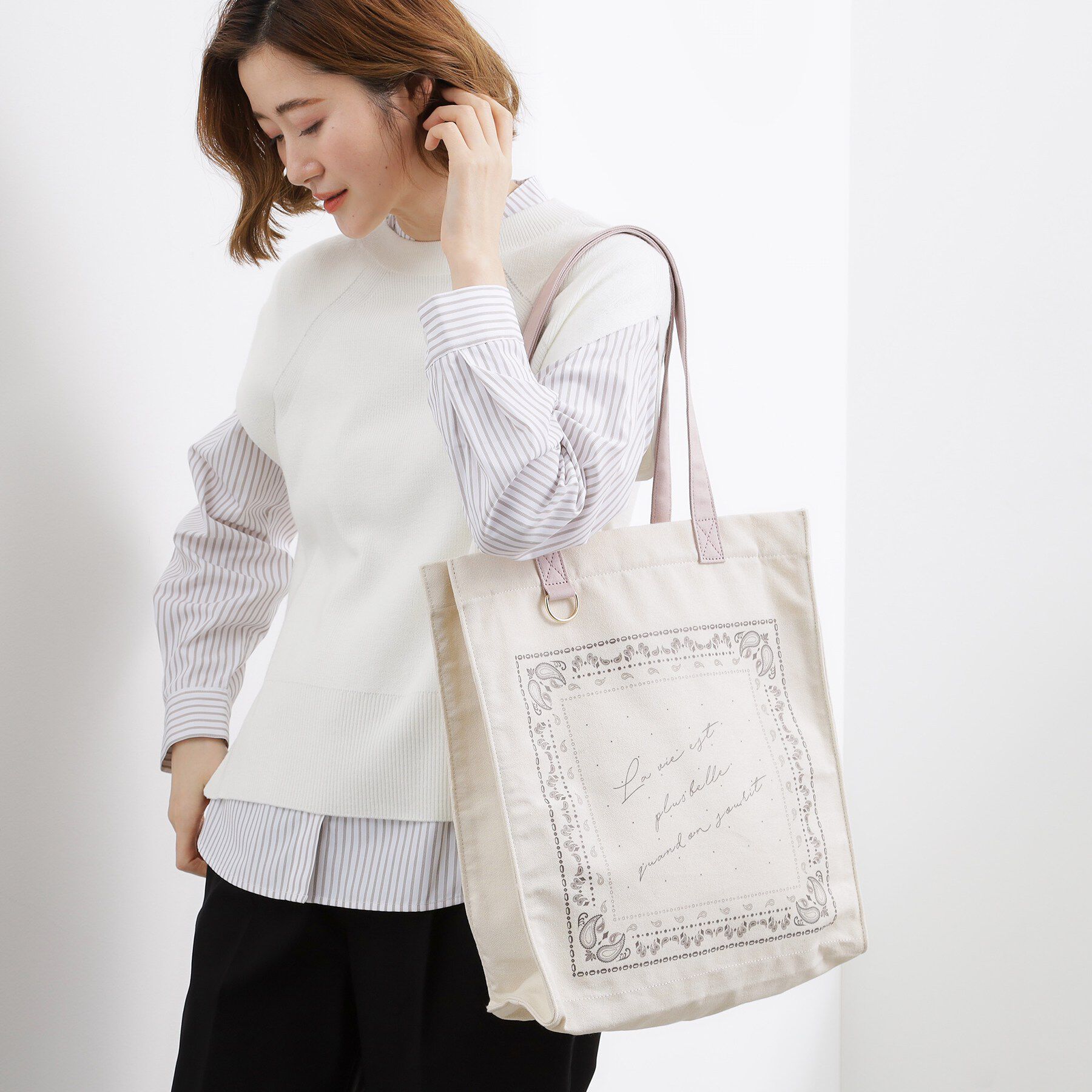 grove「【A4】多機能バンダナプリントトート」|トートバッグ|