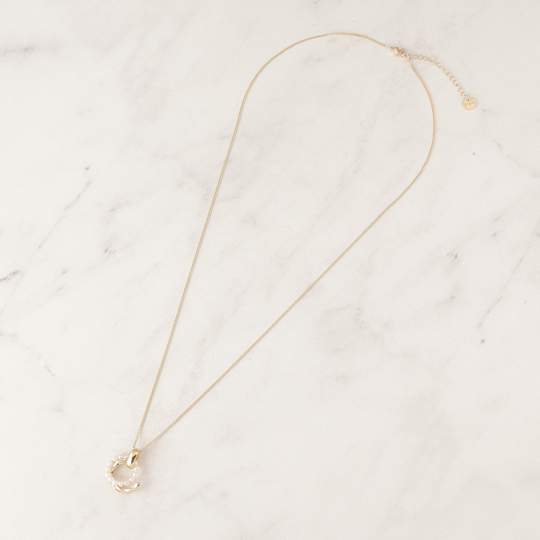 grove「サークルメタルパール調ワントップ」|ネックレス|