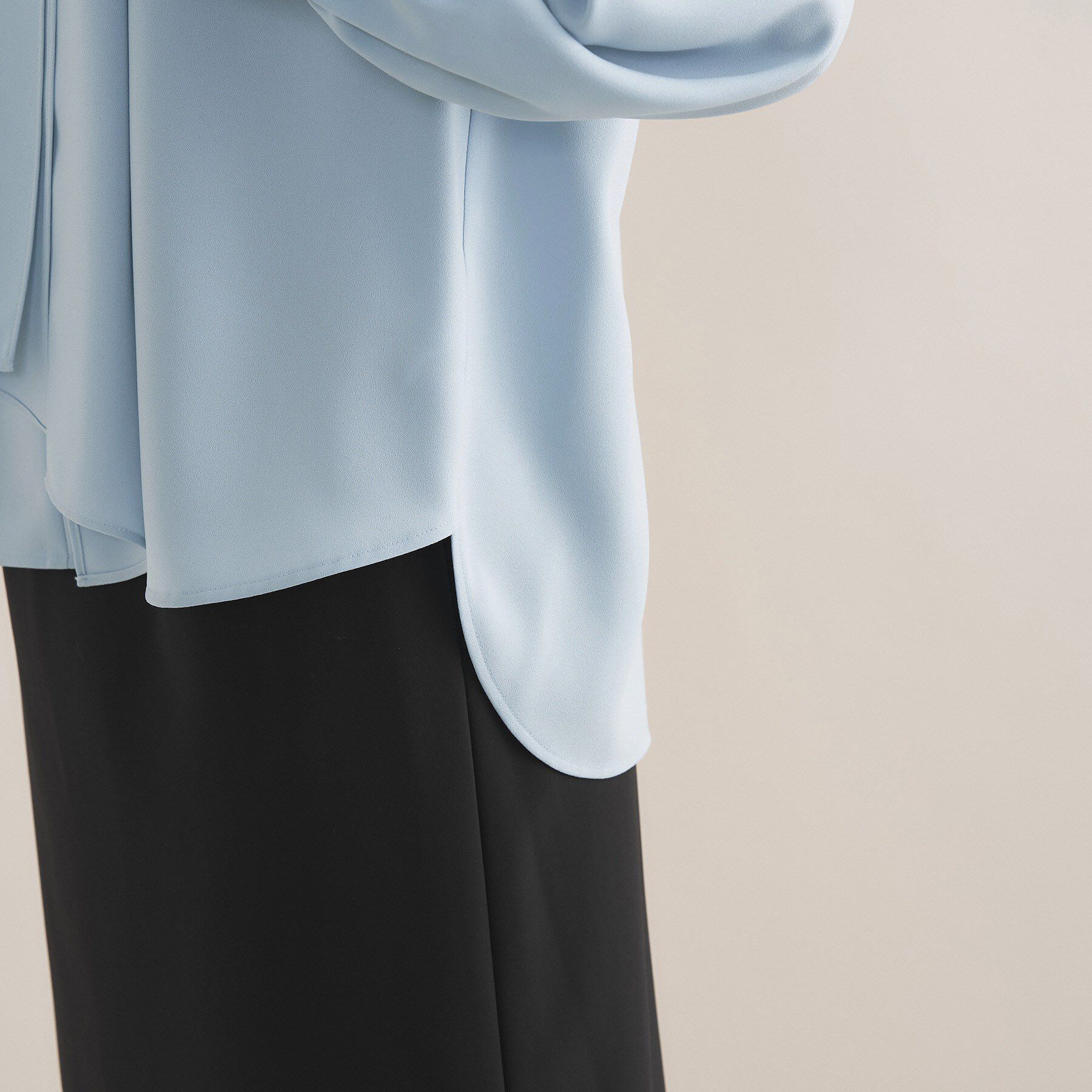 INDIVI「【セレモニー／洗える】ジョーゼットボウタイブラウス」|シャツ・ブラウス|