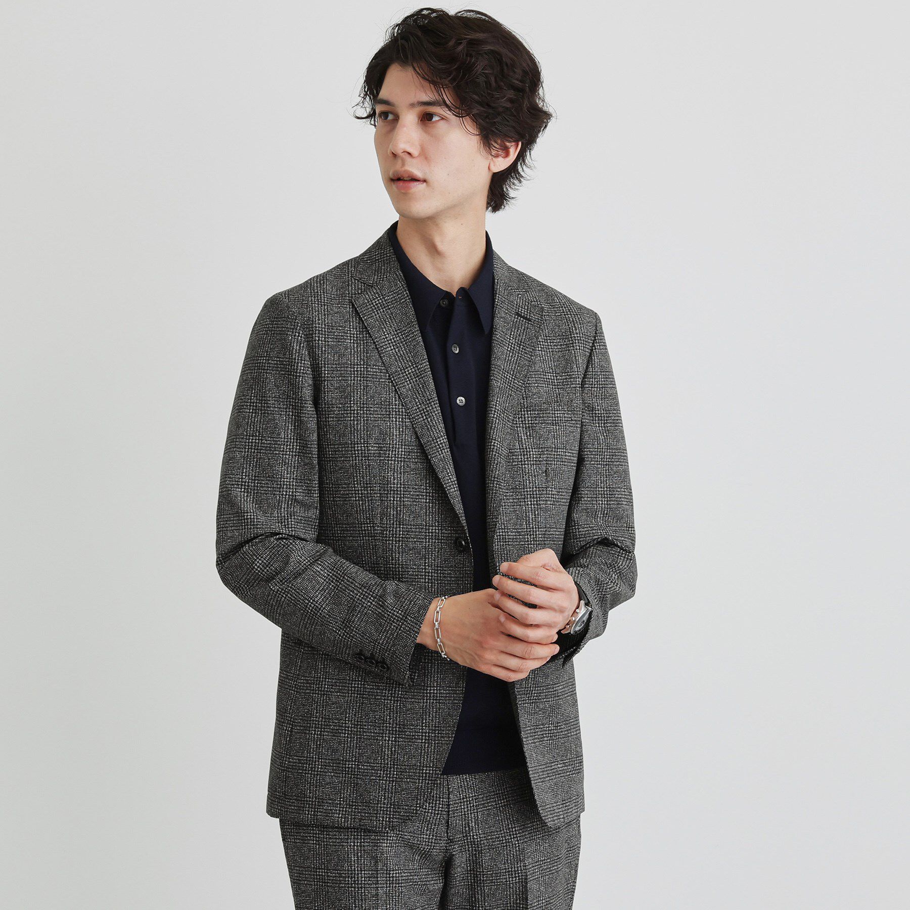 TAKEO KIKUCHI「【抗菌防臭】COOL DOTS（R）ドビープリント ジャケット」|テーラードジャケット|