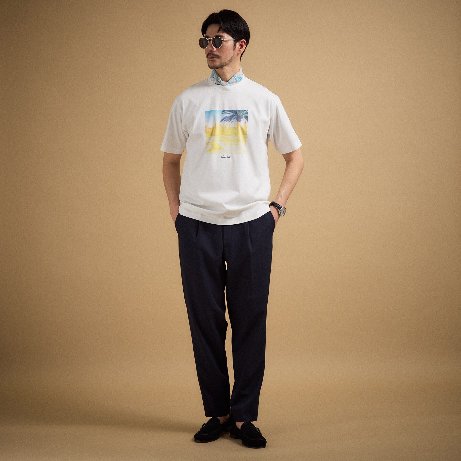 TAKEO KIKUCHI「マラケシュ フォト Tシャツ」|Tシャツ・カットソー|