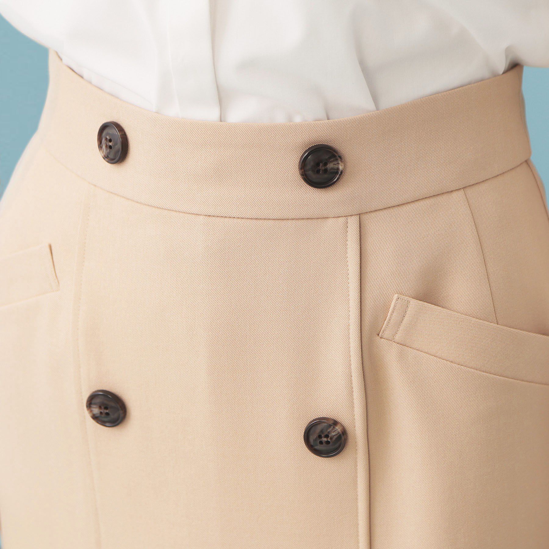 index「トレンチマーメイドフレアスカート【洗濯機OK/イージーアイロン】」|スカート|