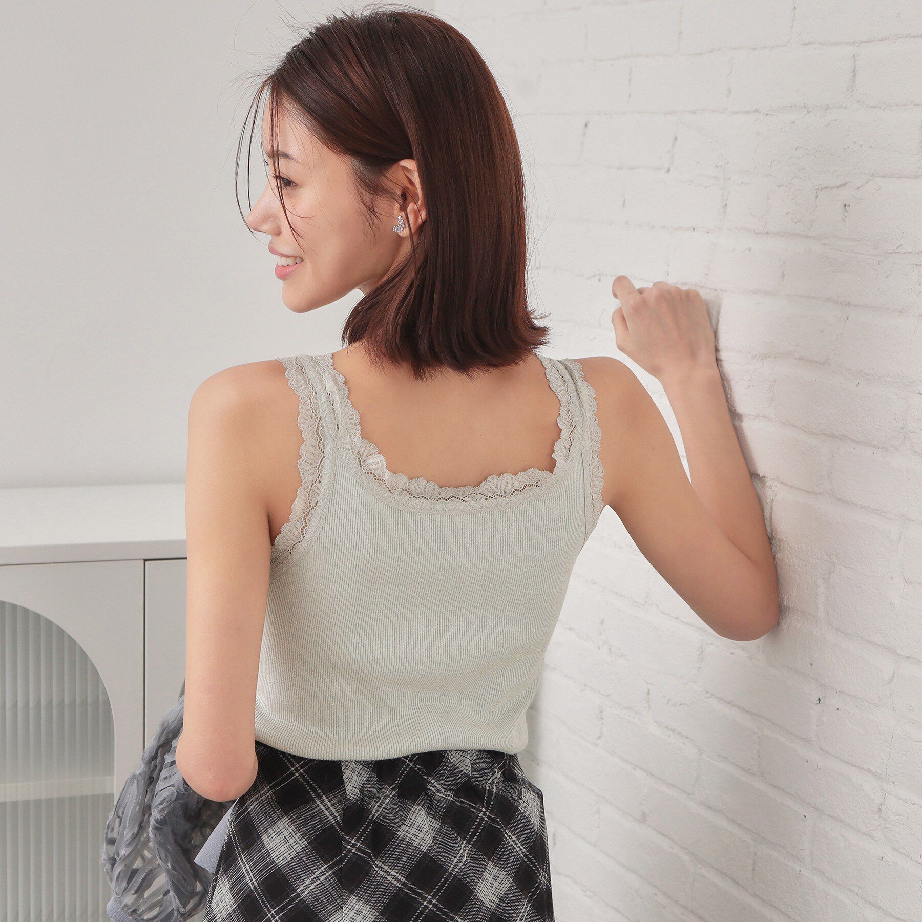index「前後2way丸胴レースタンクラメアソート【洗濯機OK】」|キャミソール|