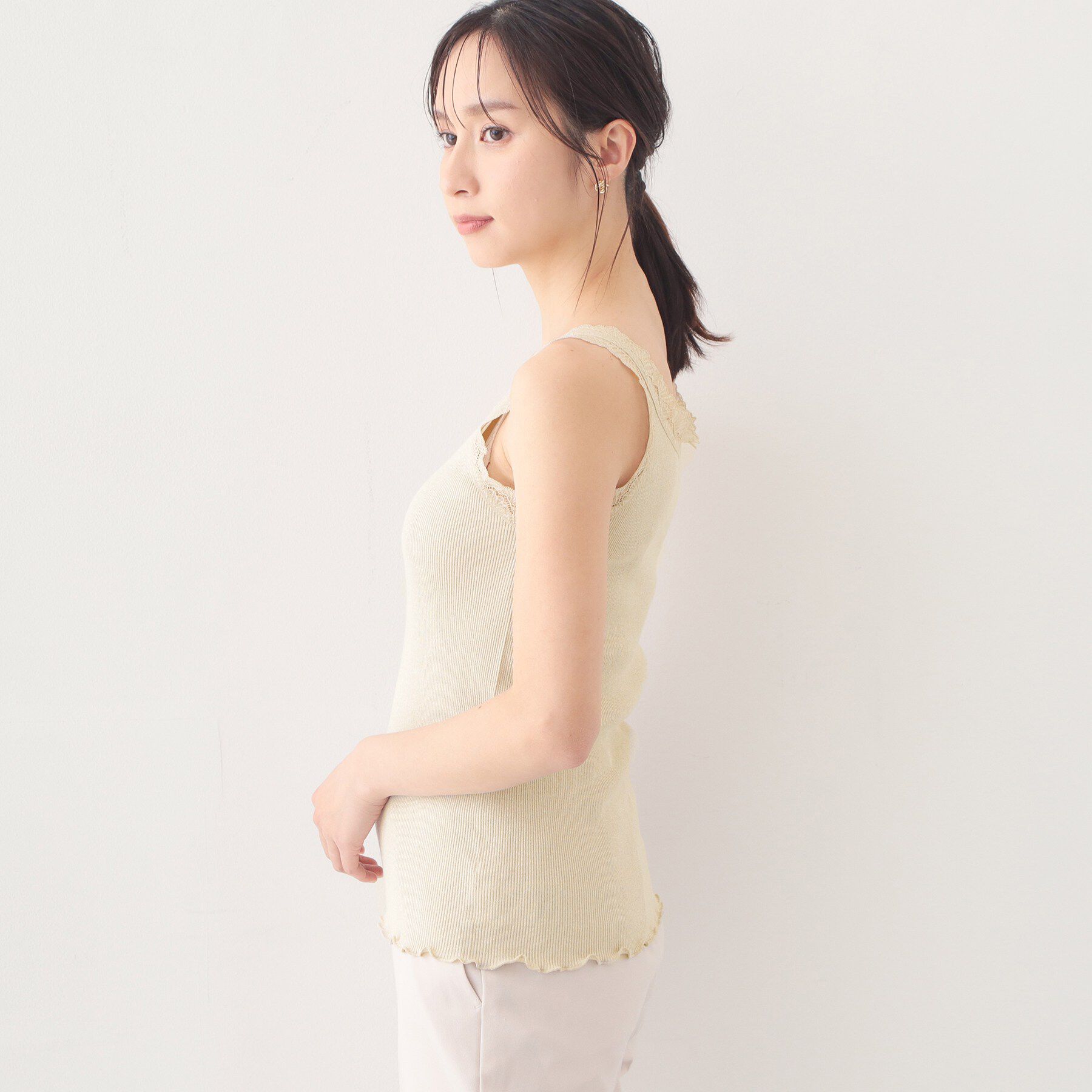 index「前後2way丸胴レースタンクラメアソート【洗濯機OK】」|キャミソール|