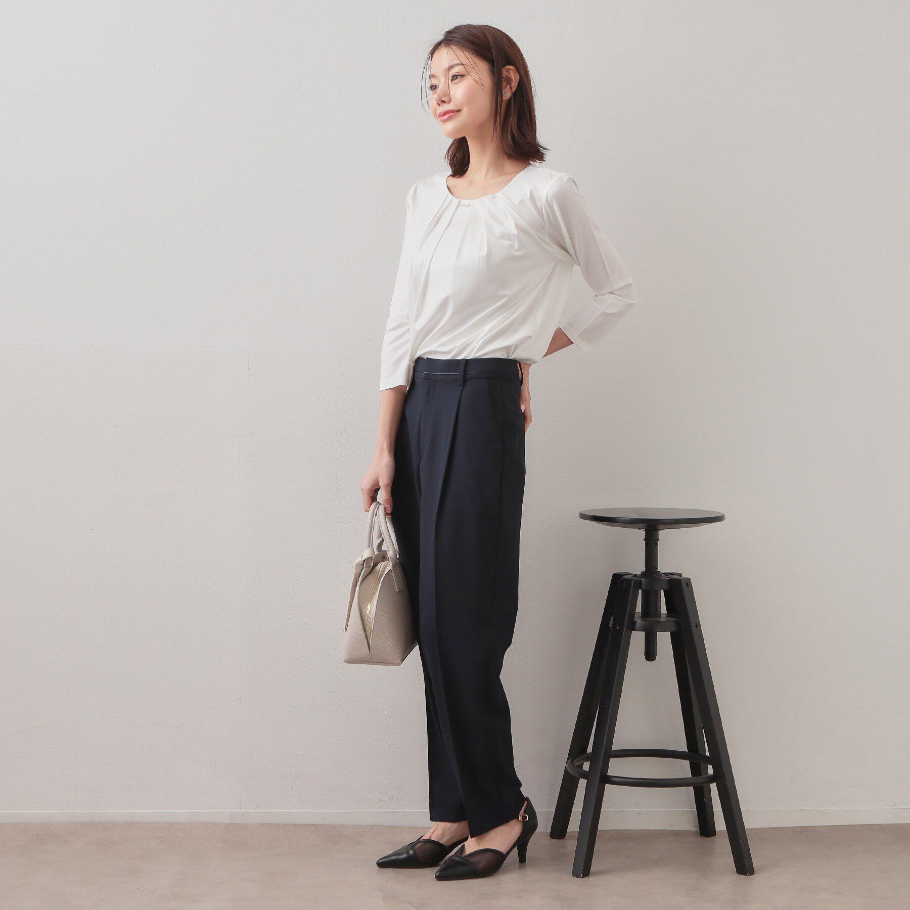 index「ストレッチテーパードパンツ/セットアップ対応可【洗濯機OK/接触冷感/吸水速乾/防シワ】《SS～LL」|その他|