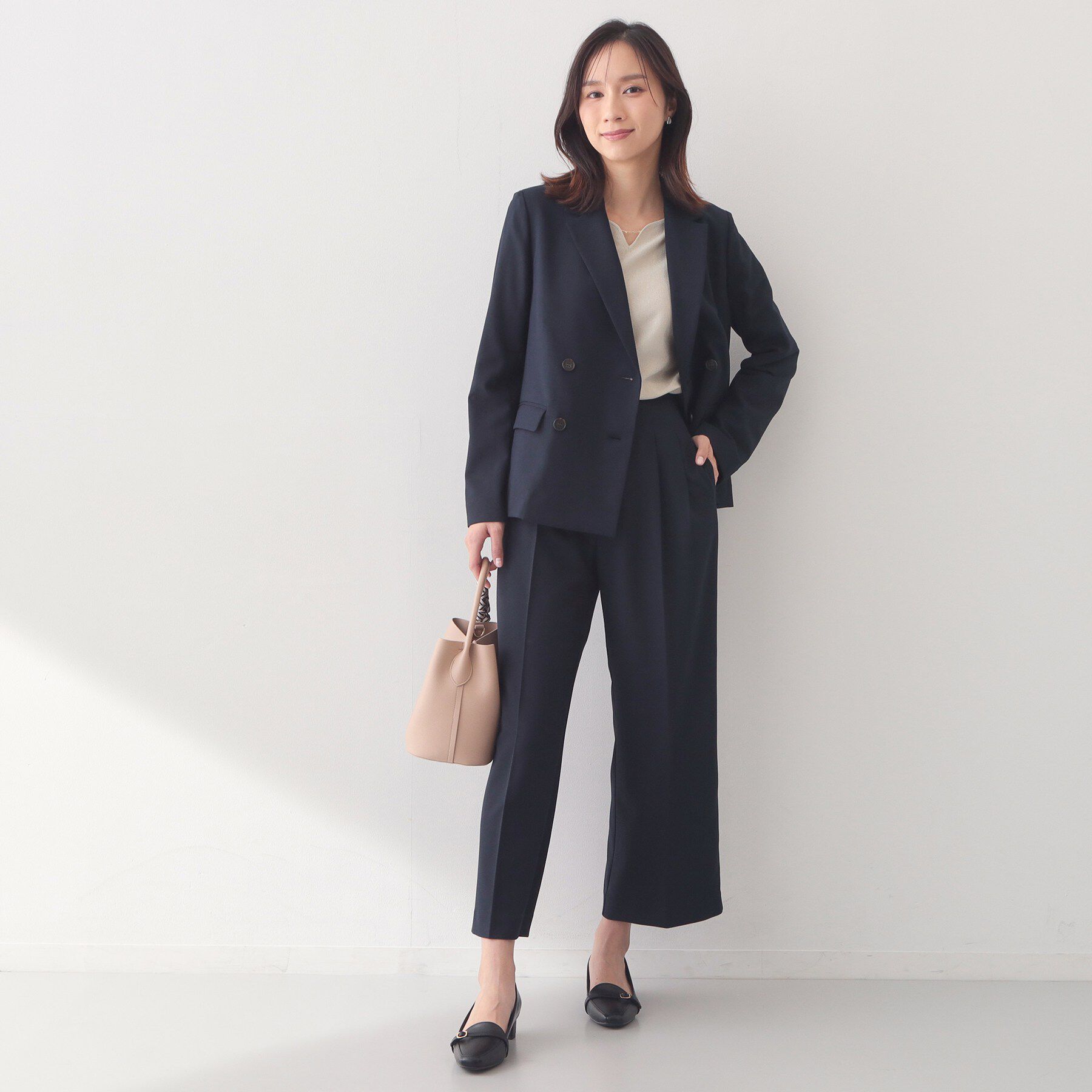 index「フロントパーツ付きドルマンスリーブニット【洗濯機OK/抗ピル】《7col》」|ニット・セーター|