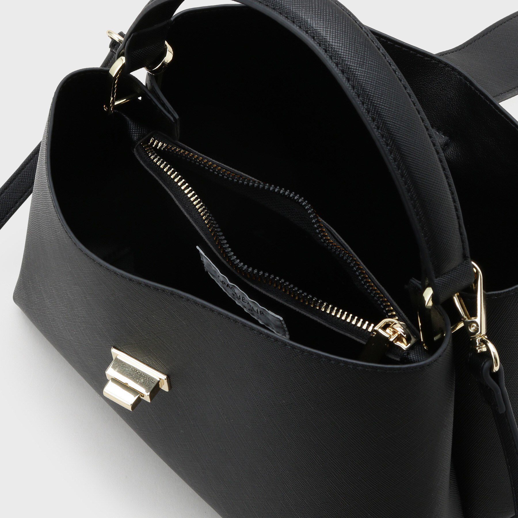 OPAQUE.CLIP「【2WAY】サフィアーノ調ミドルワンハンドルバッグ」|ハンドバッグ|