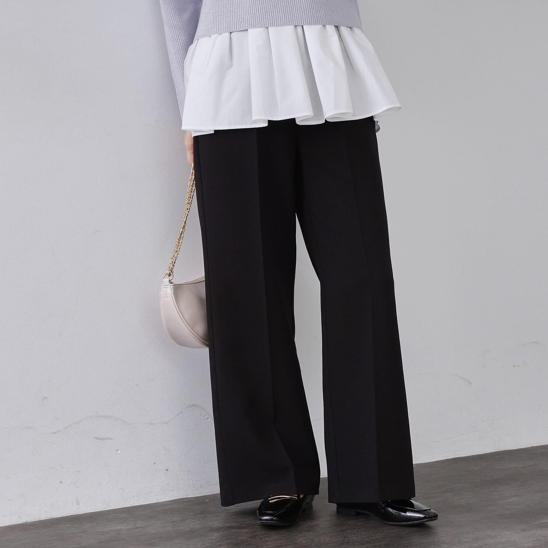 OPAQUE.CLIP「イージーフレアパンツ【洗濯機OK】」|その他|