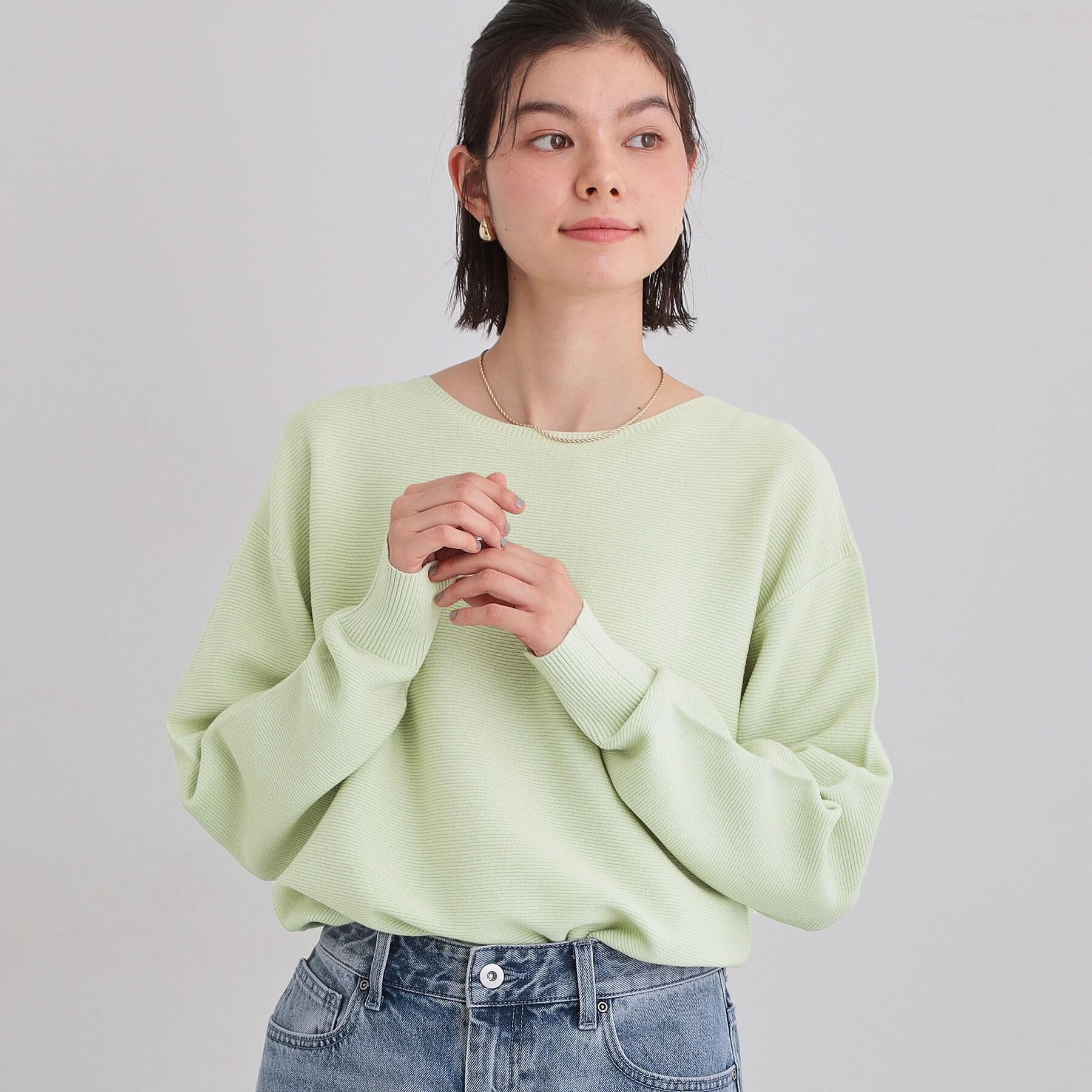 THE SHOP TK「【S-XLサイズ/選べる6色】どこから見ても美しい ガーターニット/洗濯機OK」|ニット・セーター|