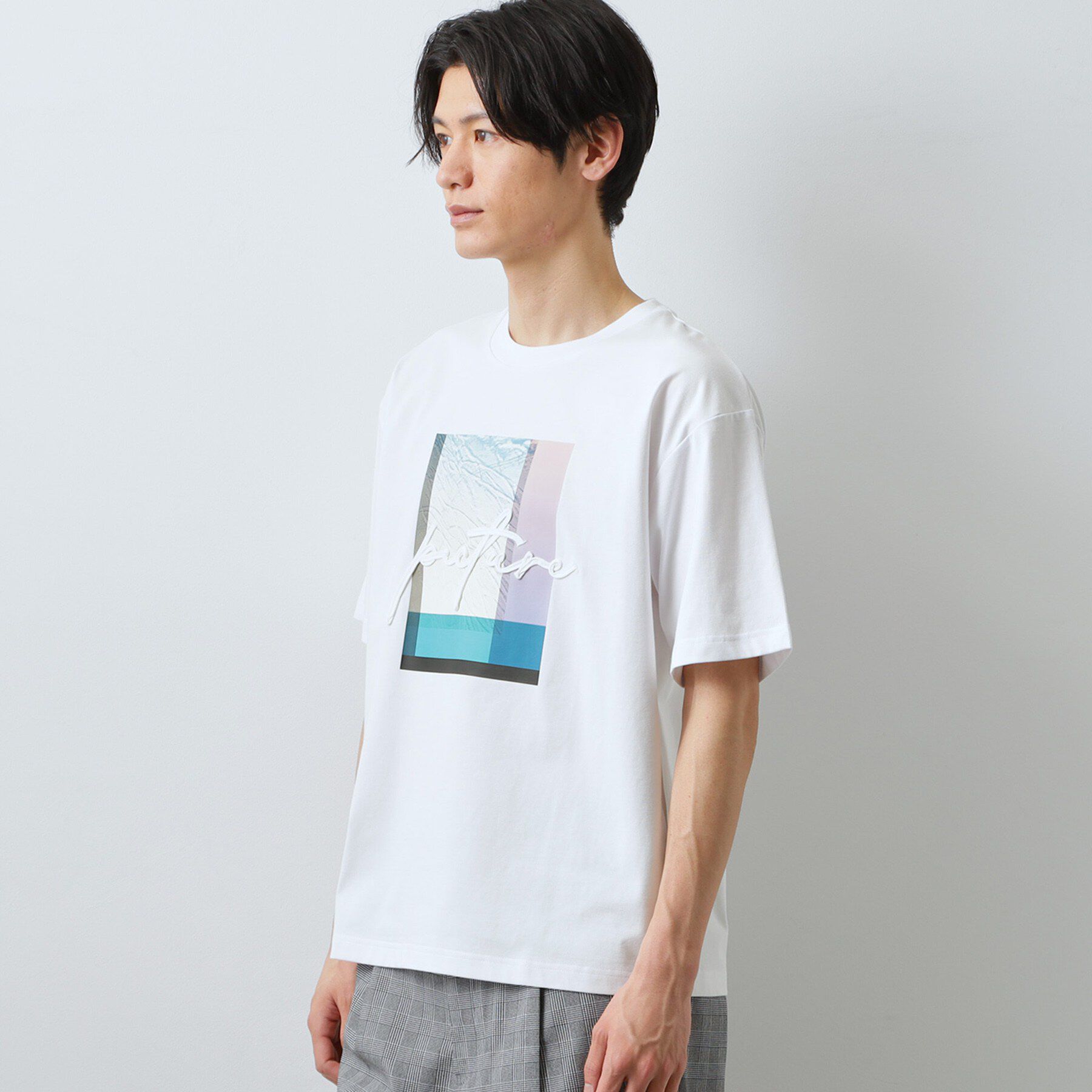 THE SHOP TK「コード刺繍 半袖Tシャツ 洗濯機OK」|Tシャツ・カットソー|